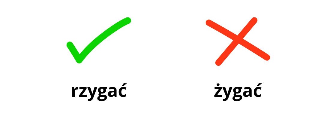 Rzygać czy żygać? Pisownia